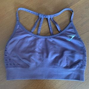 Gymshark energy seamless sports bra in purple wash